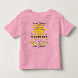 You Are My Sunshine Add Name Toddler T-Shirt