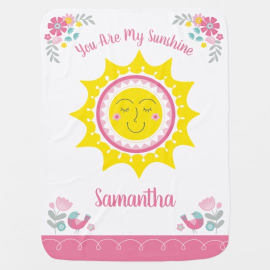 You Are My Sunshine Baby Blanket