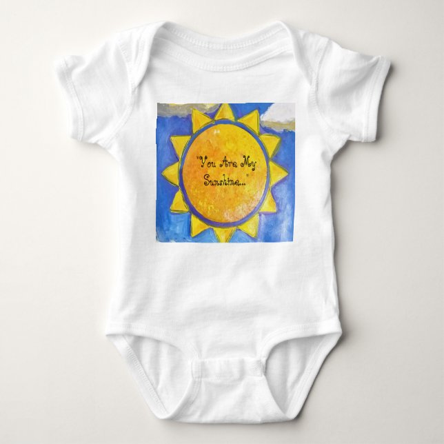 "You Are My Sunshine..." Baby Bodysuit (Front)