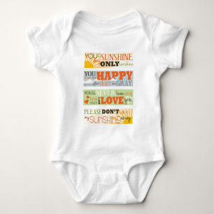 You Are My Sunshine Baby Bodysuit