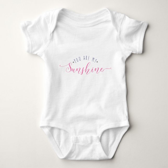 you are my sunshine baby romper suit baby bodysuit (Front)