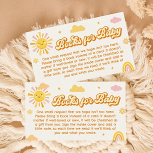 You are my sunshine Baby Shower Books for Baby Enclosure Card