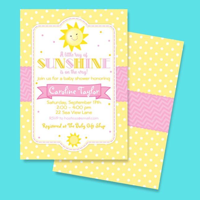 You are My Sunshine Baby Shower Invitation (Creator Uploaded)