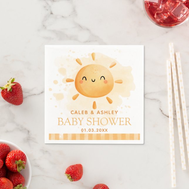 You Are My Sunshine Baby Shower Paper Napkins (Insitu)