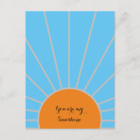 "You are my Sunshine" Blue and Orange