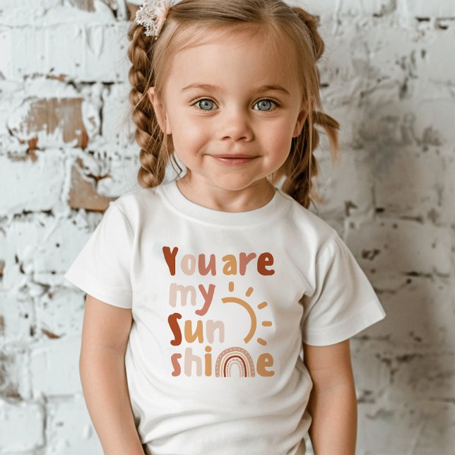 You Are My Sunshine | Boho Rainbow Toddler T-Shirt (Creator Uploaded)