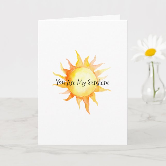 You Are My Sunshine Card (Small Plant)
