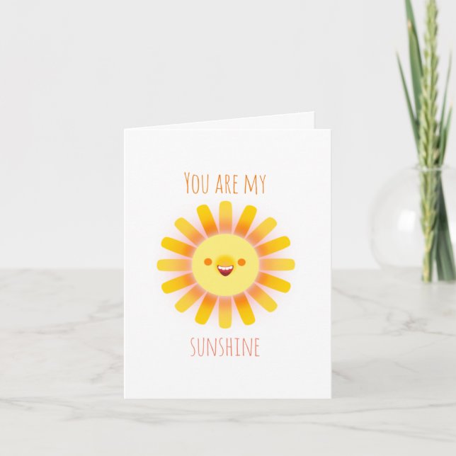 "You are my sunshine" Card (Front)