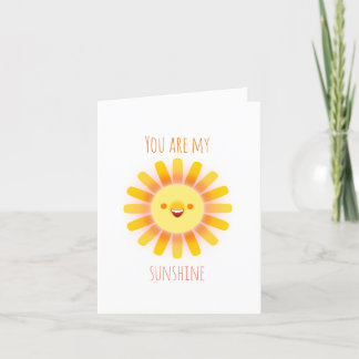 "You are my sunshine" Card
