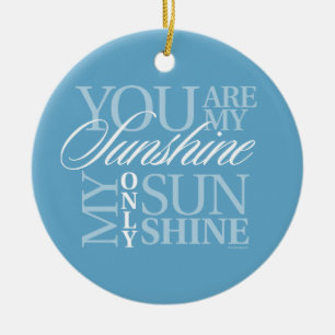 You Are My Sunshine Ceramic Tree Decoration