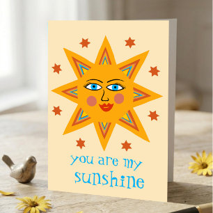 You are my Sunshine Cheerful Sun CUSTOM Card