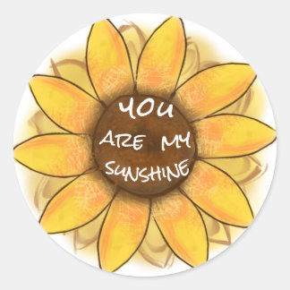 You Are My Sunshine Classic Round Sticker