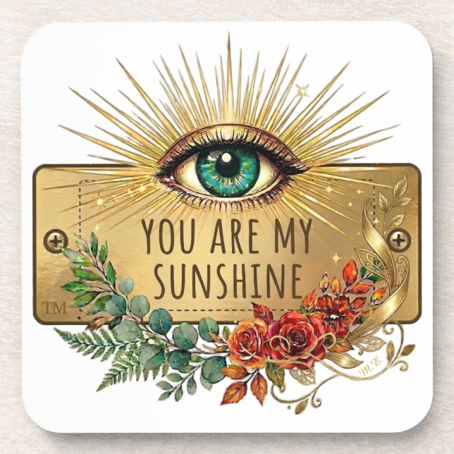 You Are My Sunshine Coaster Set (Front)
