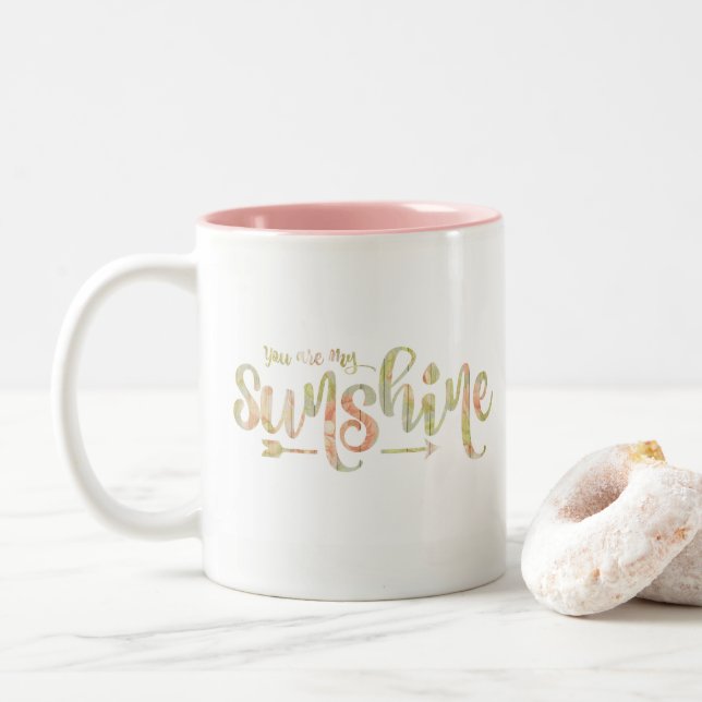 'You Are My Sunshine' Coffee Mug (With Donut)