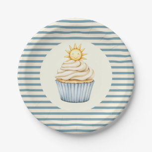 You Are My Sunshine Cupcake Baby Shower Paper Plate