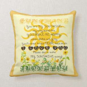 You are my sunshine. cushion
