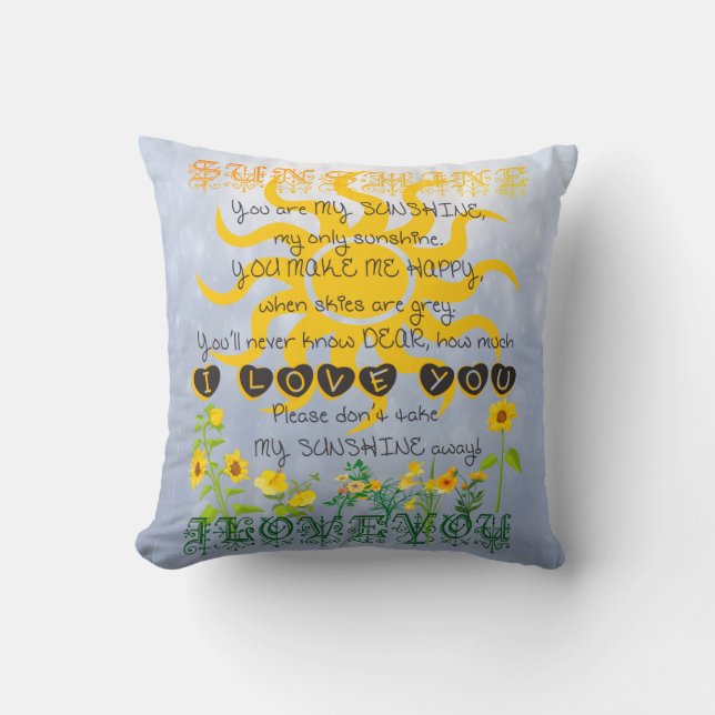 You are my sunshine cushion (Front)