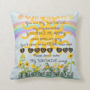 You Are My Sunshine Cushion