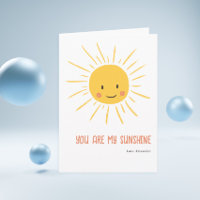 You Are My Sunshine Cute Sun Editable Anniversary