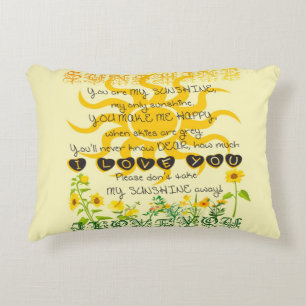 You Are My Sunshine Decorative Cushion