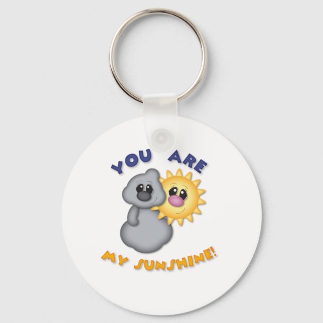 You Are My Sunshine Design Key Ring (Front)