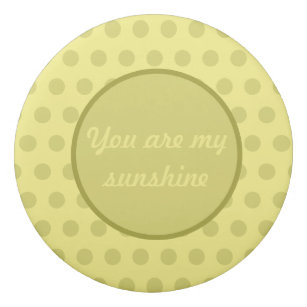 You Are My Sunshine Eraser (Butter Yellow & Gold)