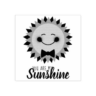 You Are My Sunshine Happy Sun Rubber Stamp