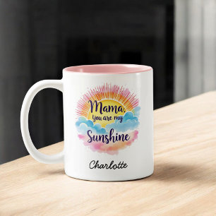 You Are My Sunshine   Heartfelt Gift for Mum Two-Tone Coffee Mug