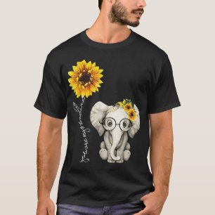 You Are My Sunshine Hippie Sunflower Elephant Gift T-Shirt