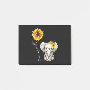 You Are My Sunshine Hippie Sunflower Elephant Post-it Notes
