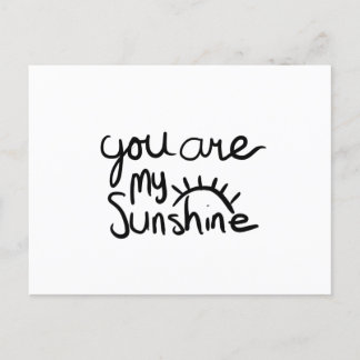 You are my sunshine holiday postcard