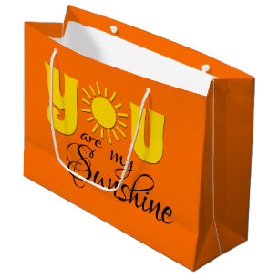 You are my sunshine large gift bag