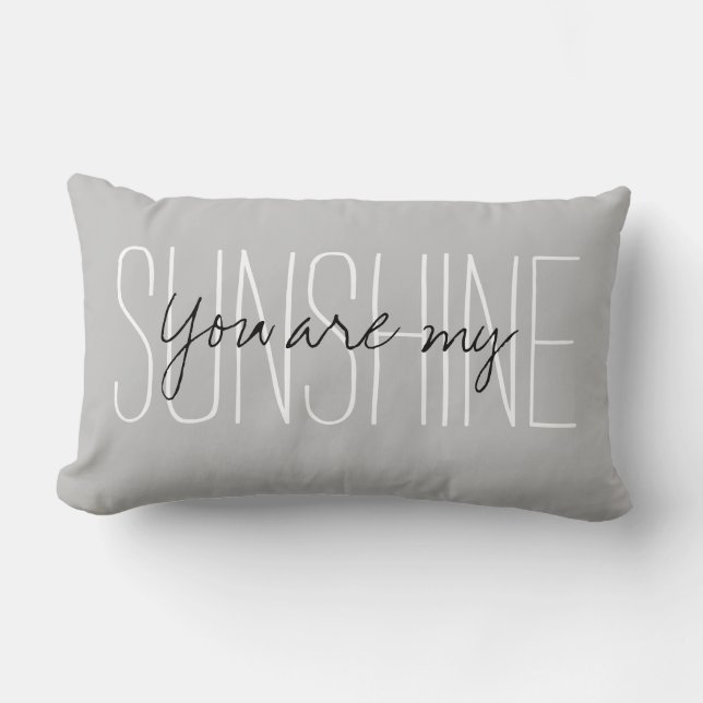 You are my Sunshine Lumbar Cushion (Front)