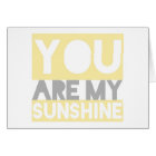 You Are My Sunshine lyrics card