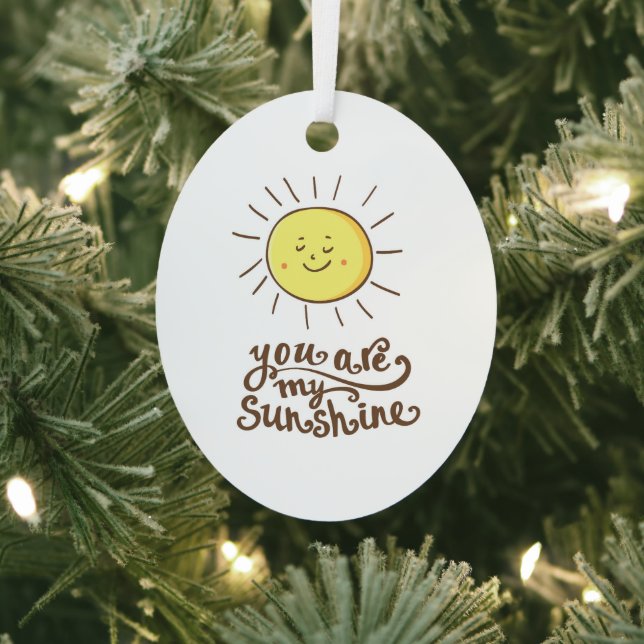 You Are My Sunshine Metal Tree Decoration (Insitu)