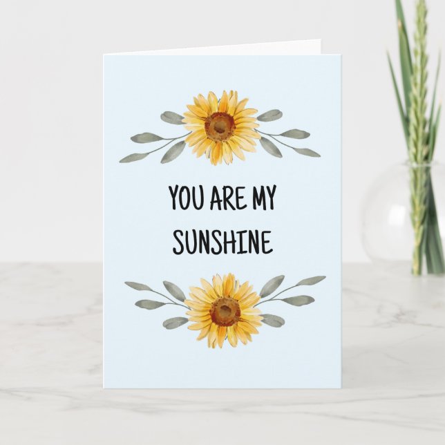 You are my sunshine Mum Happy Mothers Day Card (Front)