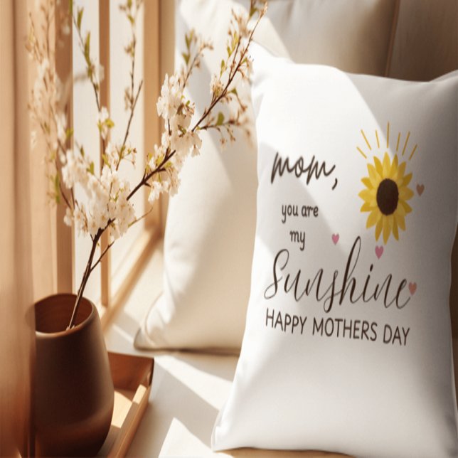 You Are My Sunshine Mum Pillow – Sunflower Mother’ (Every cuddle with this pillow says ‘I love you, Mom’ – in the coziest way.)