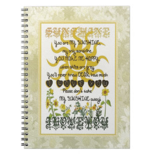 You are my sunshine notebook