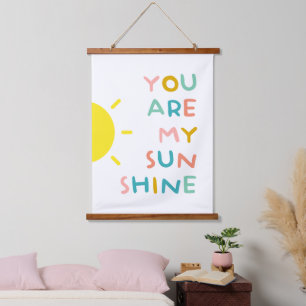 You Are My Sunshine Pastels Hanging Tapestry
