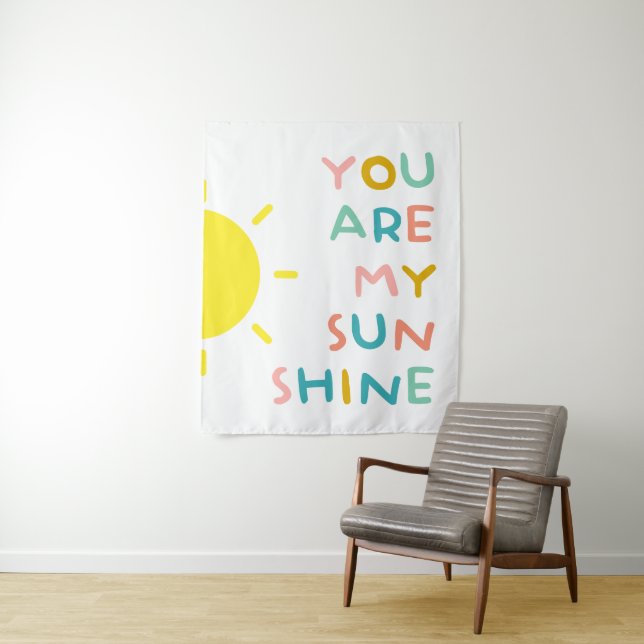 You Are My Sunshine Pastels Tapestry (In Situ)