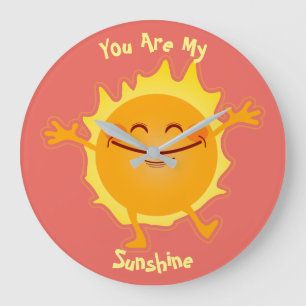 You Are My Sunshine Personalised Large Clock