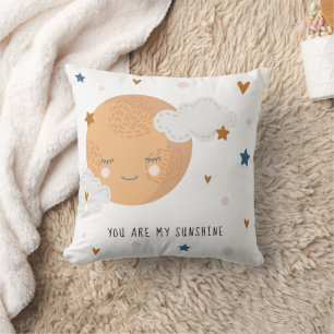 You are my sunshine personalised name cushion