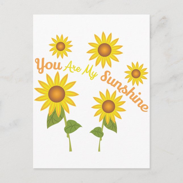 You Are My Sunshine Postcard (Front)
