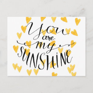 You Are My Sunshine Postcard