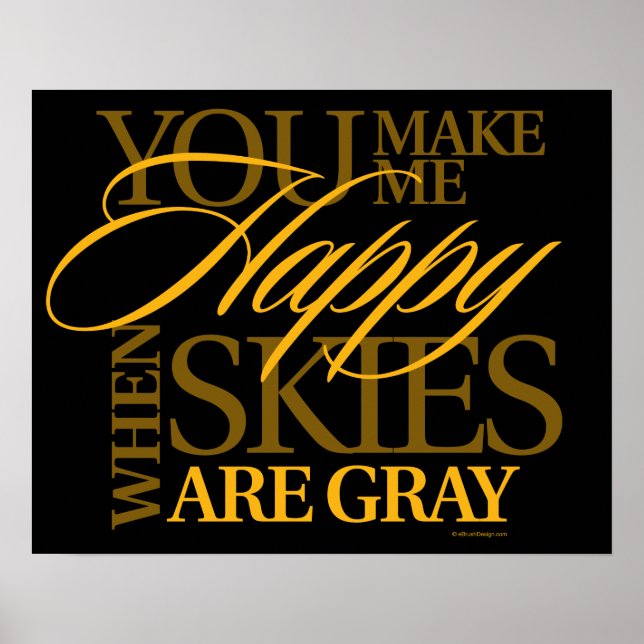 You Are My Sunshine Poster (Front)
