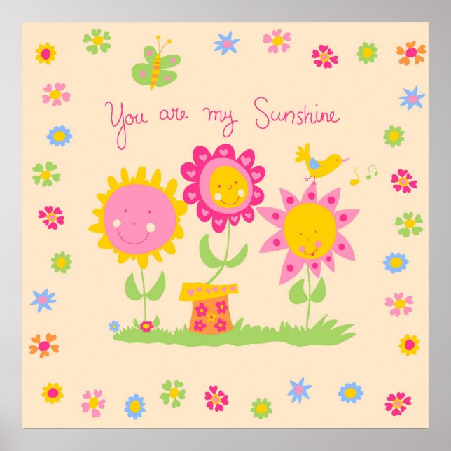 You are my sunshine poster (Front)