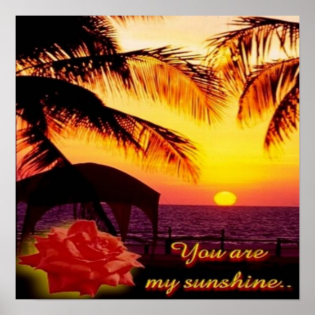 You Are My Sunshine Poster (Front)