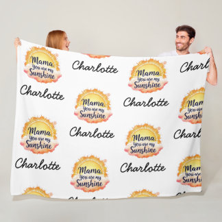 You Are My Sunshine | Sentimental Gift For Mum | Fleece Blanket
