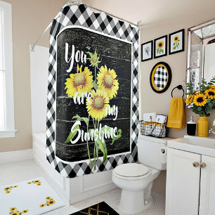 You are my sunshine shower curtain