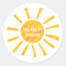 You Are My Sunshine Sticker